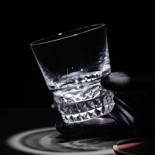 lovecove Diamond-Cut Clear Crystal Whisky Glass image 2