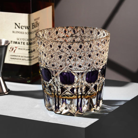 Vitraelle Hand-Carved Gemstone Whiskey Glass image 1
