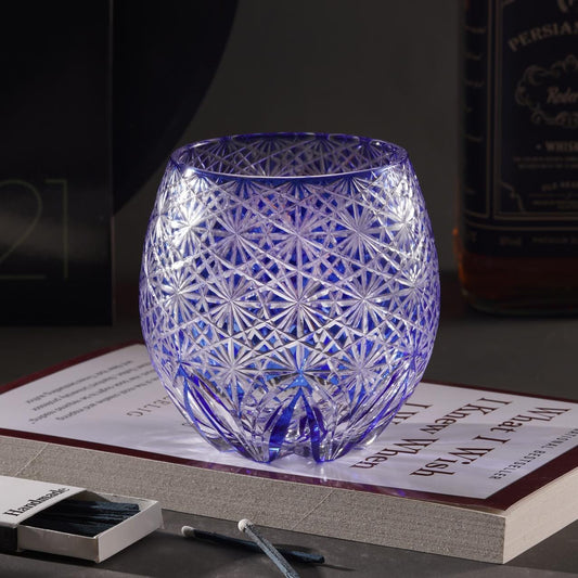 lovecove Hand Cut Egg-Shaped Crystal Glass - 5435 image 2