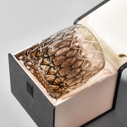 lovecove Hand Cut Luxury Raindrop Whisky Glass image 1