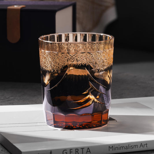 Vitraelle Hand Cut Black Fuji Crystal Whisky Glass – product image 2