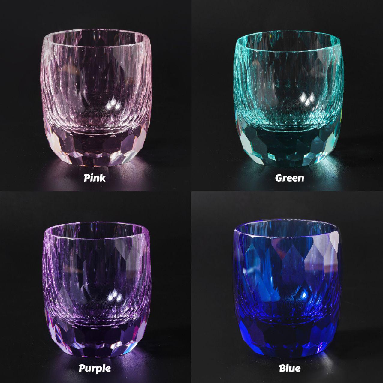 Vitraelle Diamond Cut Purple Whiskey Crystal Glass – product image 9