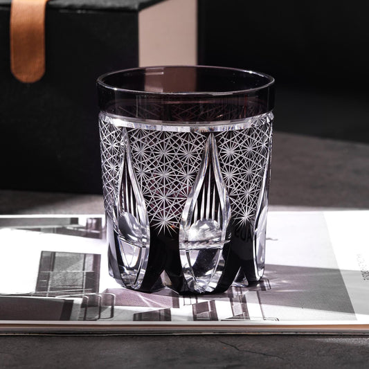 Vitraelle Vintage Kiriko Black Whiskey Glass – product image 2