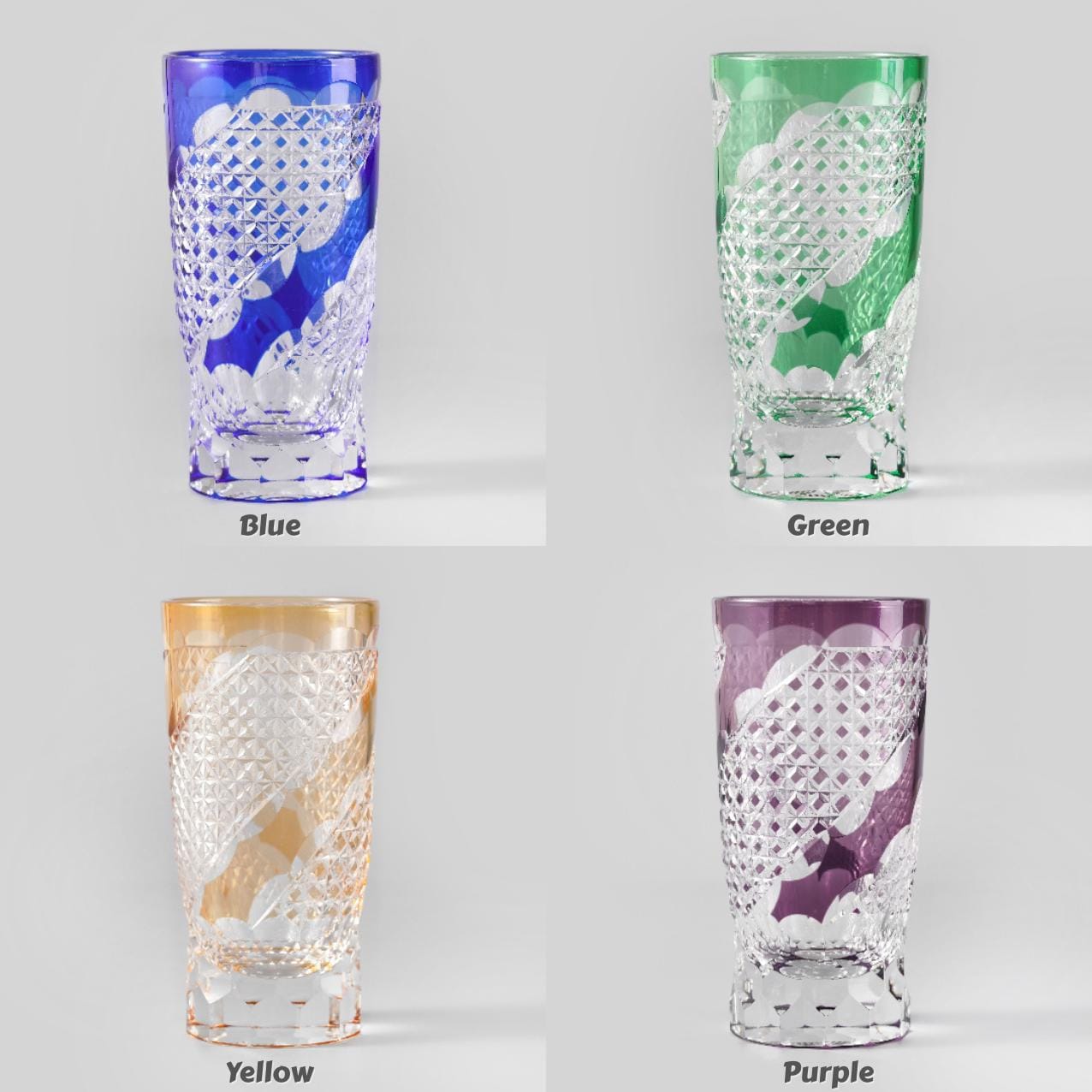 Vitraelle Hand-Cut Crystal Beer Glasses – product image 8