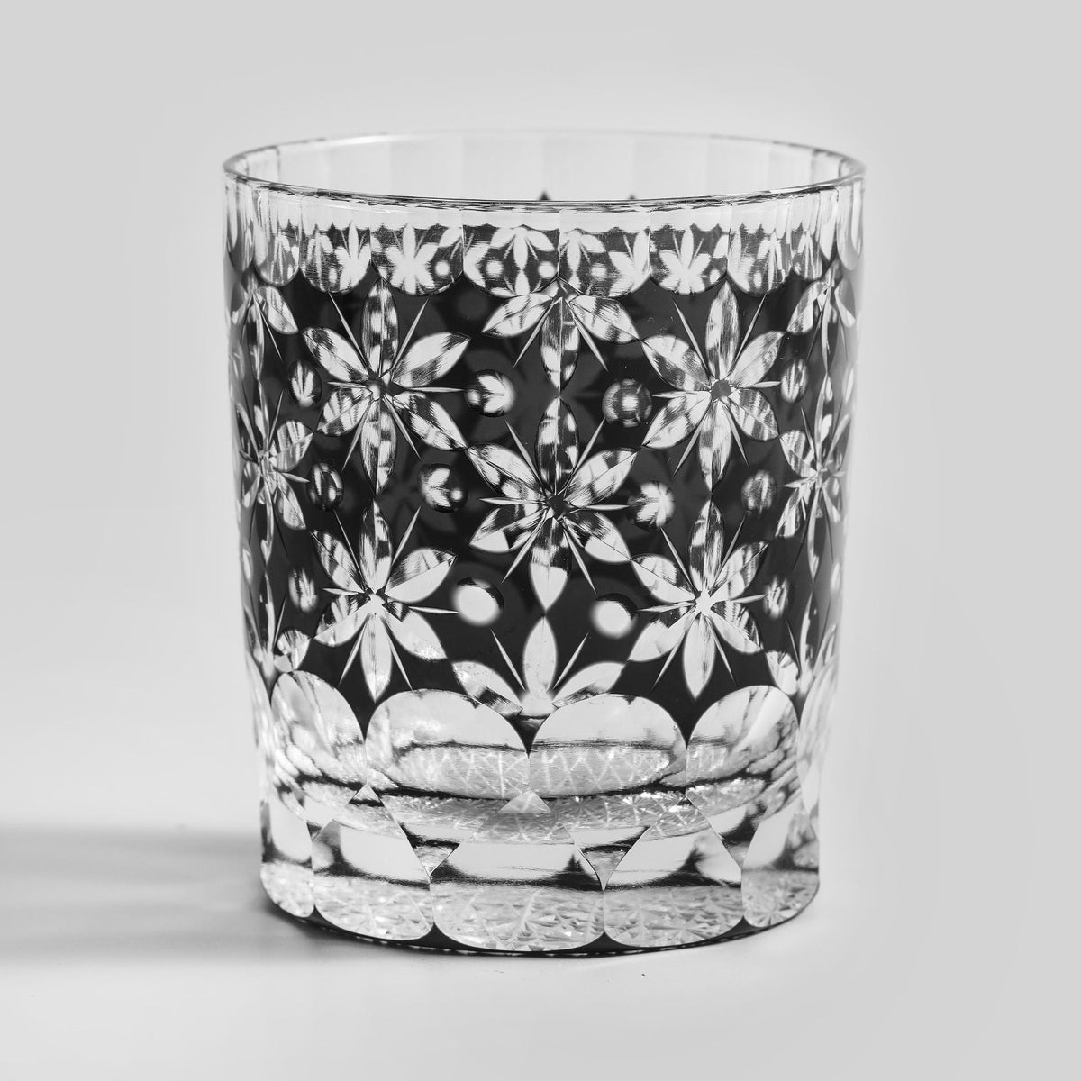 lovecove Engraved Floral Crystal Whiskey Glass – product image 8