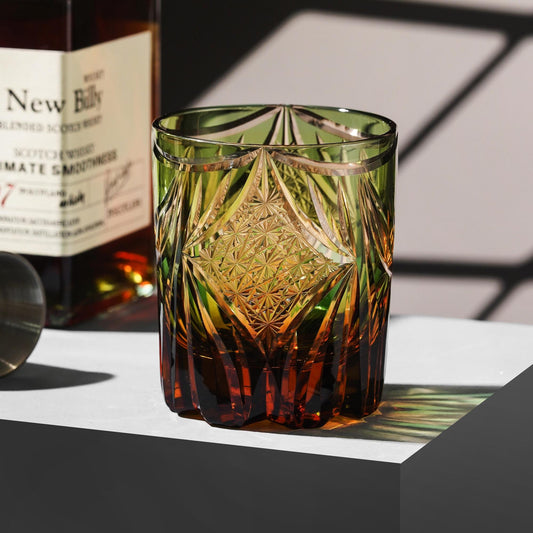 Vitraelle Engraved Butterfly Crystal Whiskey Glass image 2