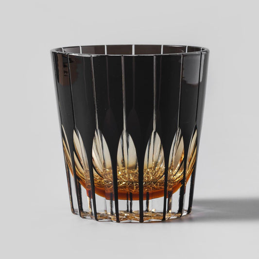 Vitraelle Kiriko Black Starlight Whiskey Glass image 1