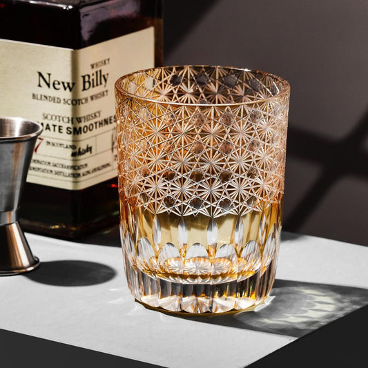 Vitraelle Vintage Kiriko Golden Bourbon Glass image 1