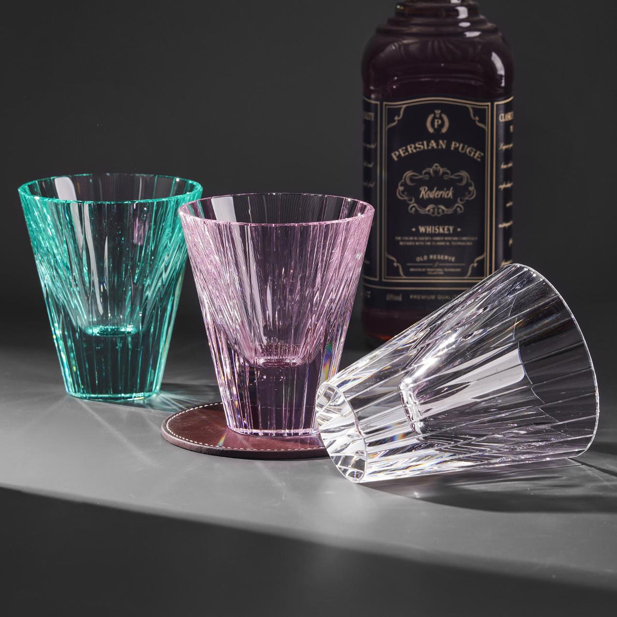 lovecove Crystal-Cut Colored Rocks Glass image 10