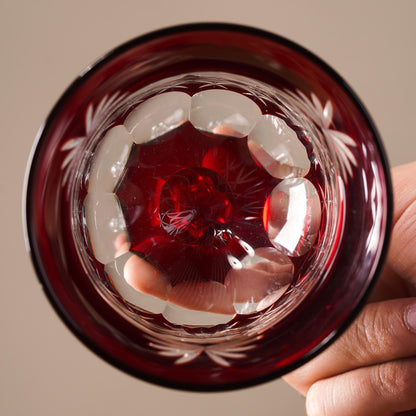 lovecove Crystal Cut Red Wine Goblets image 2