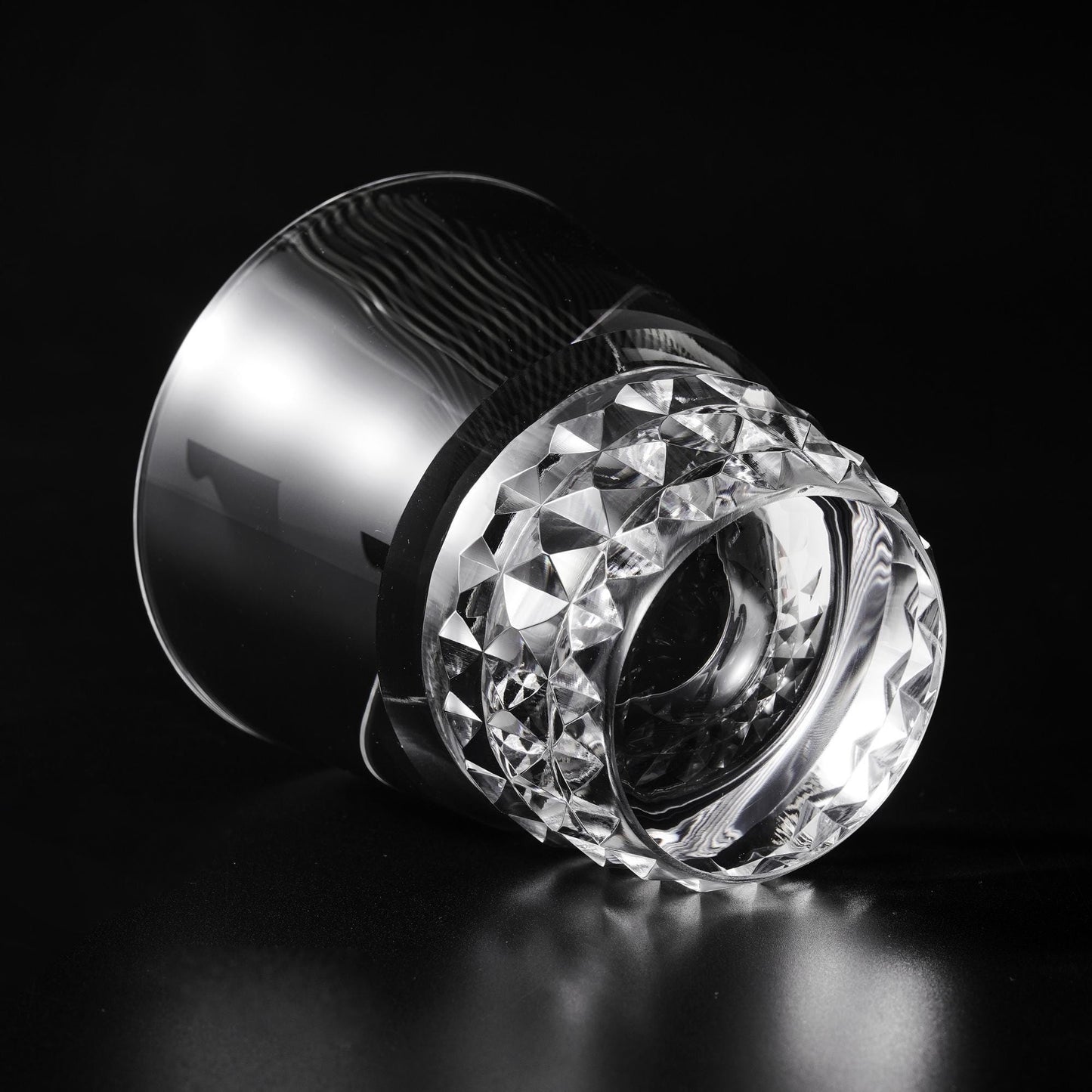 lovecove Diamond-Cut Clear Crystal Whisky Glass image 4