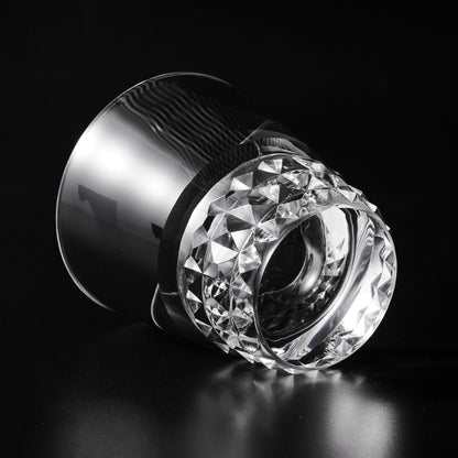 lovecove Diamond-Cut Clear Crystal Whisky Glass image 4