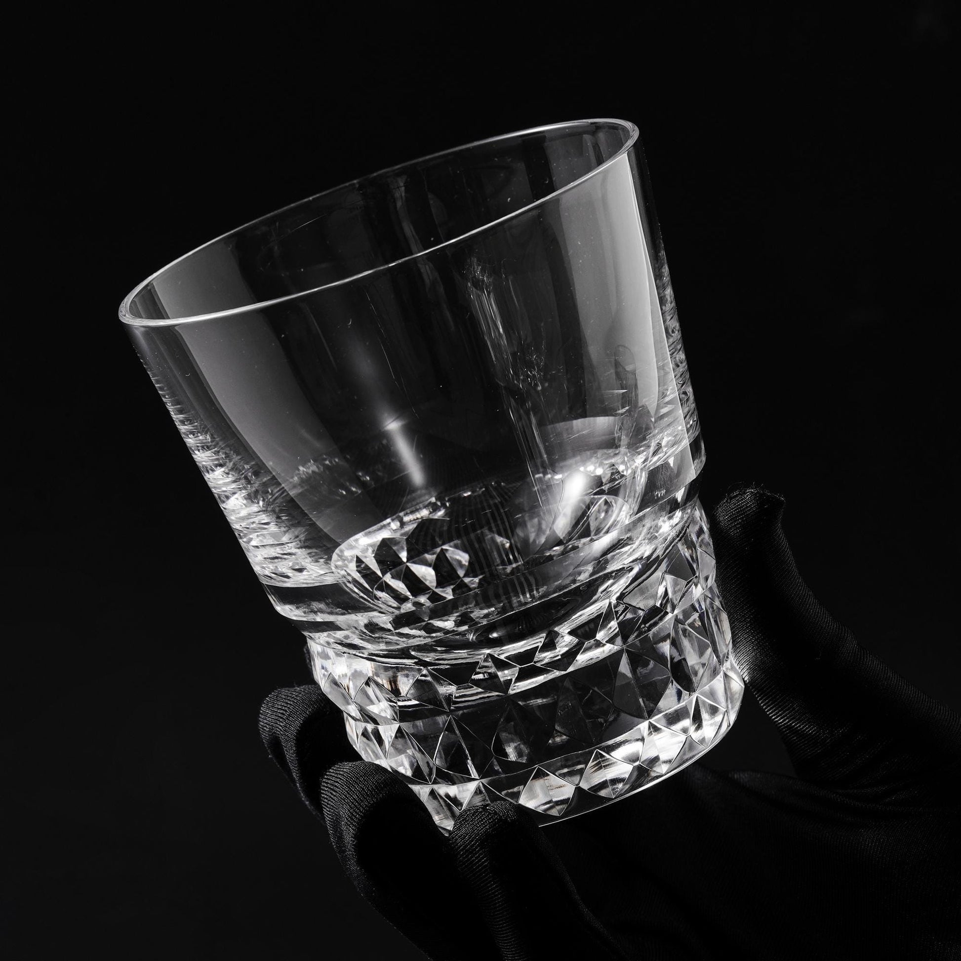 lovecove Diamond-Cut Clear Crystal Whisky Glass image 6