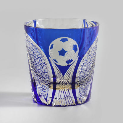 lovecove Engraved Crystal Football Whisky Glass image 2