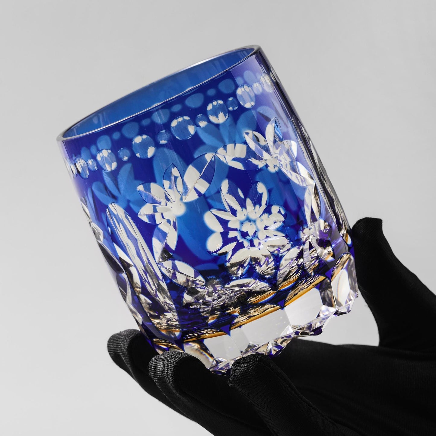 lovecove Engraved Crystal Petal Whiskey Glass image 11