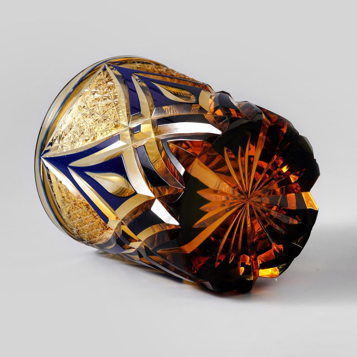 lovecove Hand-Carved Amber Flame Whiskey Glass image 6