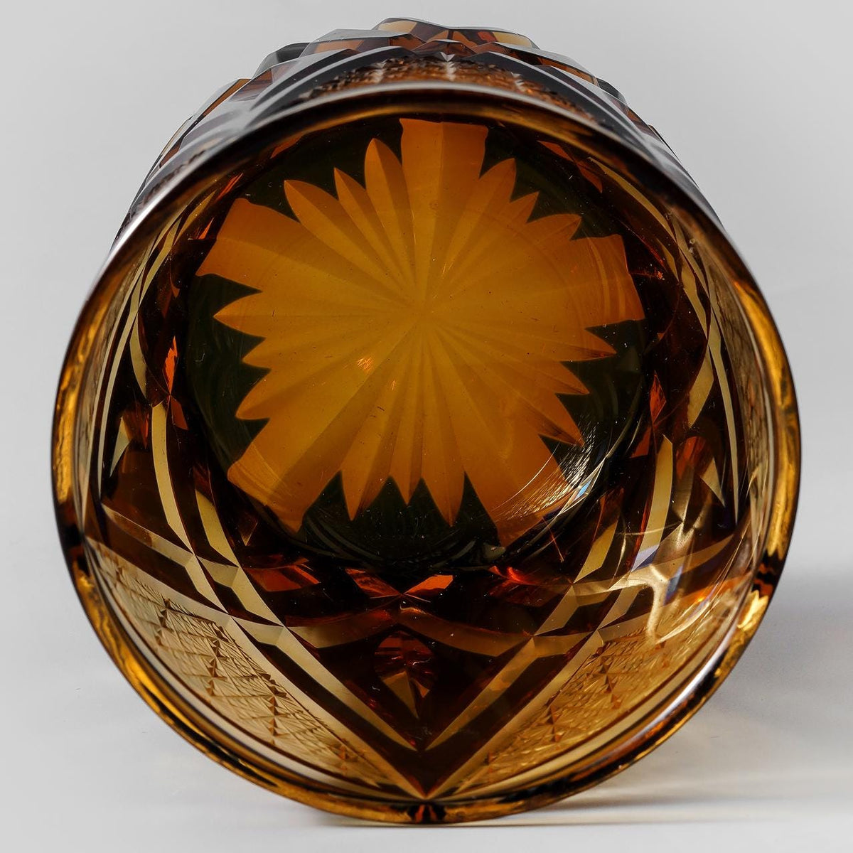 lovecove Hand-Carved Amber Flame Whiskey Glass image 7