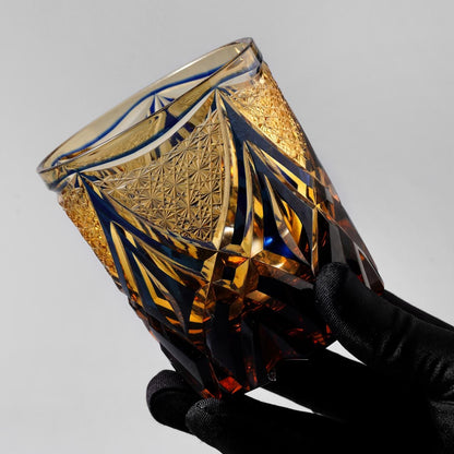 lovecove Hand-Carved Amber Flame Whiskey Glass image 8