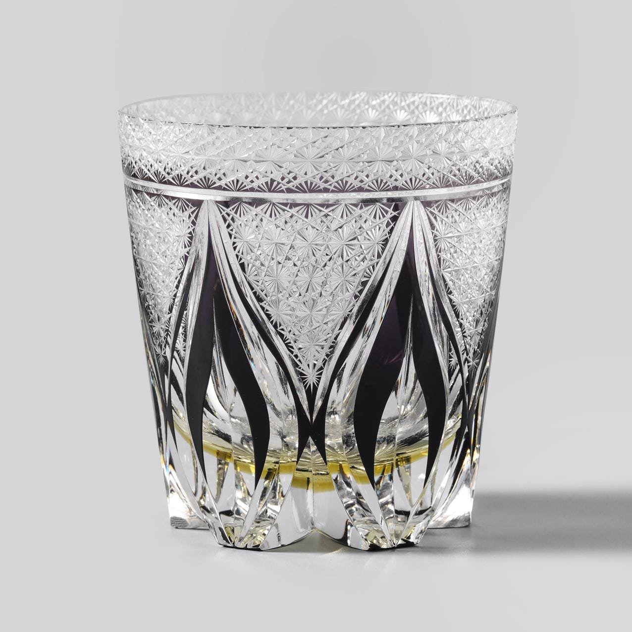 Vitraelle Hand-Carved Amber Whiskey Glass image 5