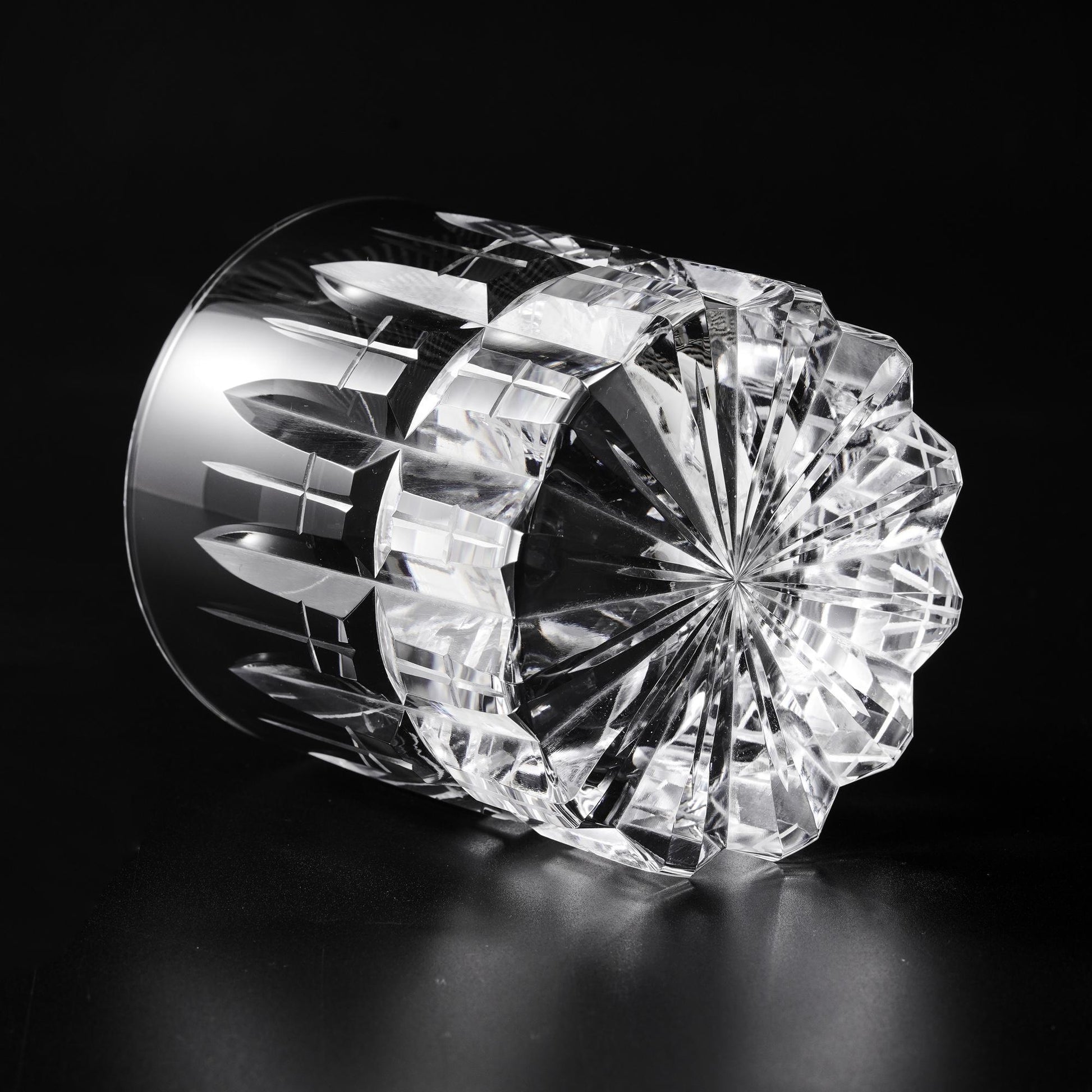 lovecove Hand-Carved Clear Crystal Whiskey Glass image 4