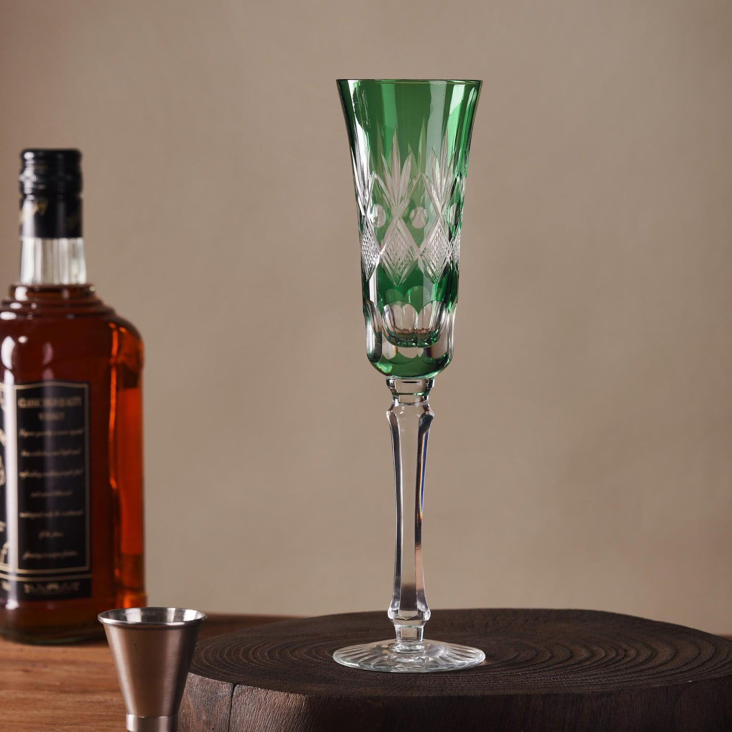 lovecove Hand-Carved Crystal Champagne Flute image 4