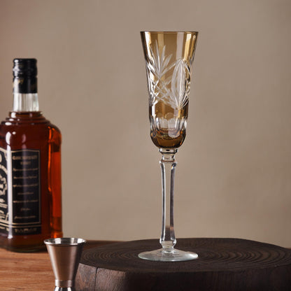 lovecove Hand-Carved Crystal Champagne Flute image 5