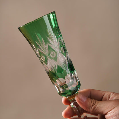 lovecove Hand-Carved Crystal Champagne Flute image 7