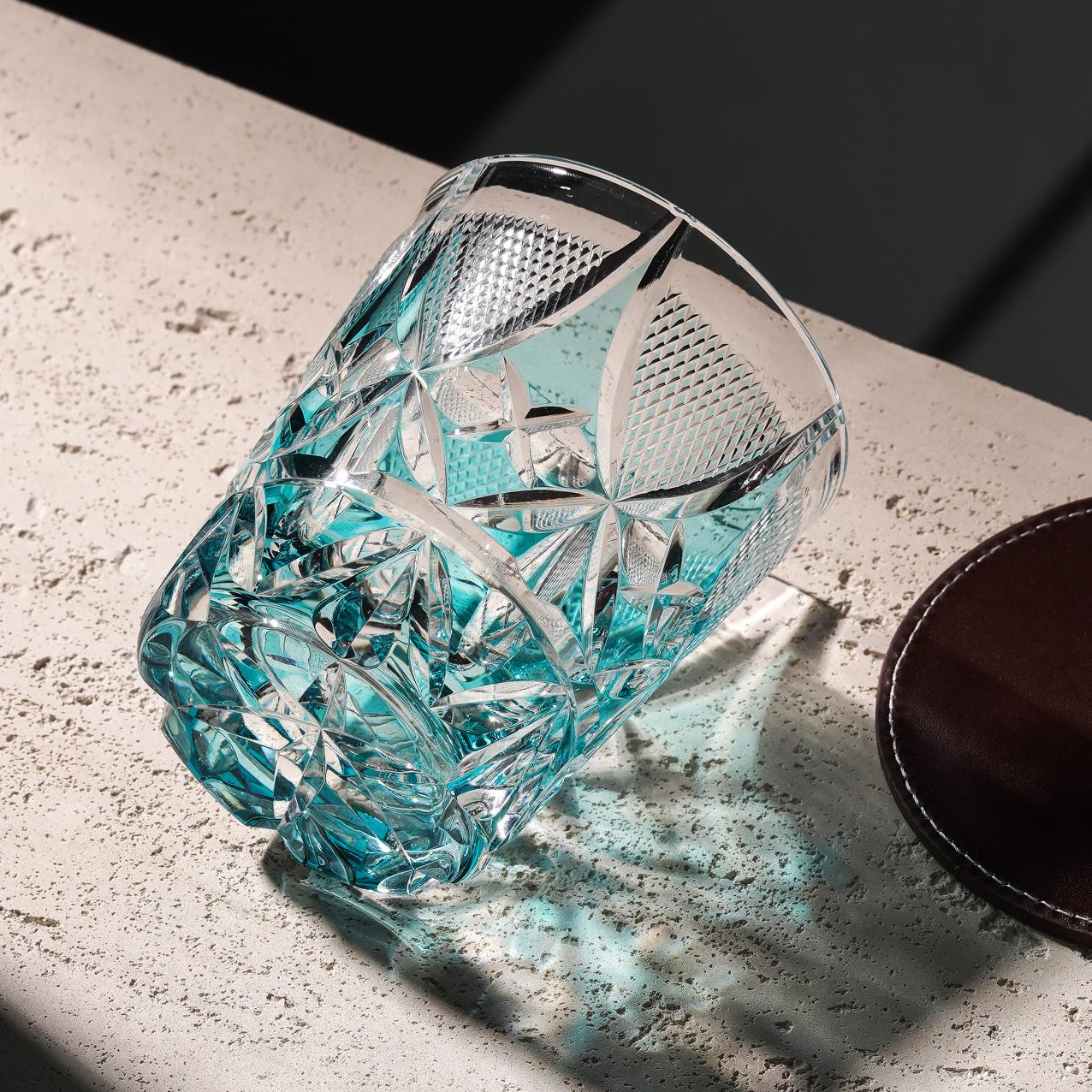 Vitraelle Hand-Carved Crystal Whiskey Glass image 2