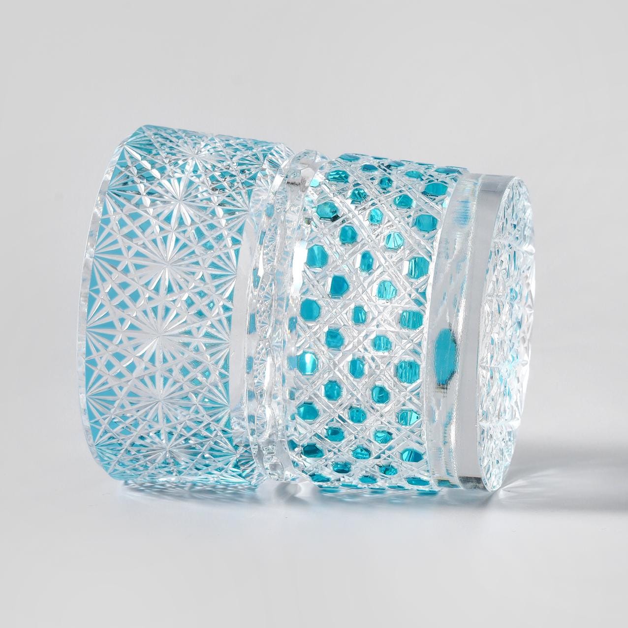 Vitraelle Hand-Carved Sparkling Whiskey Glass image 3