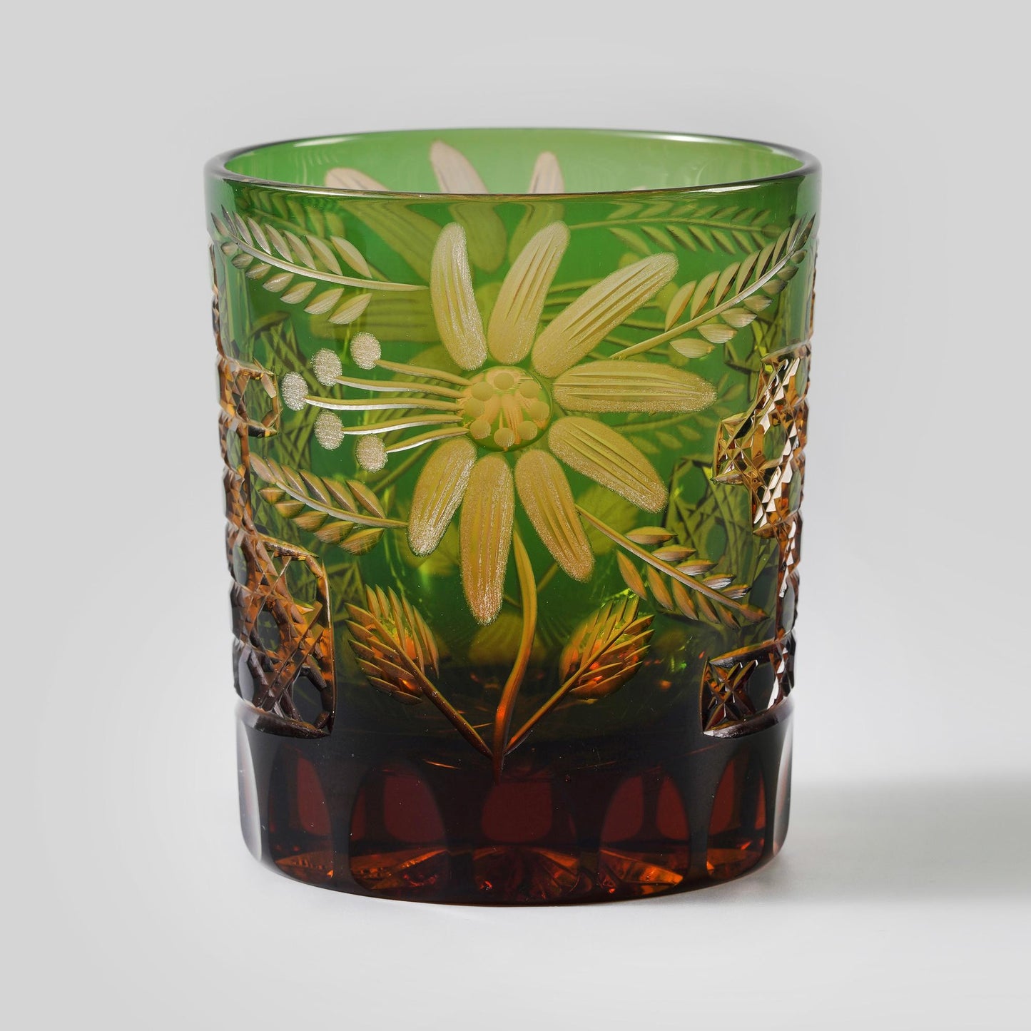 lovecove Hand-Carved Floral Whiskey Glass image 2