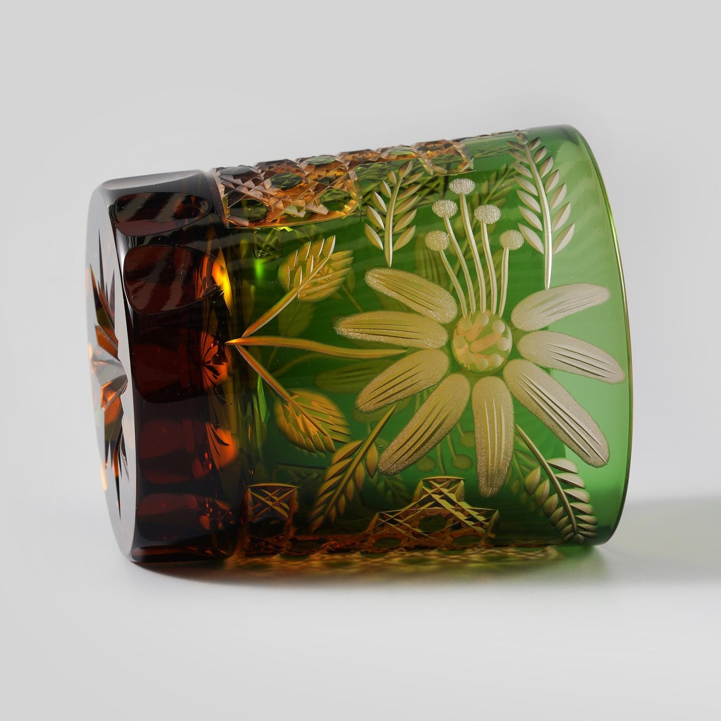 lovecove Hand-Carved Floral Whiskey Glass image 7
