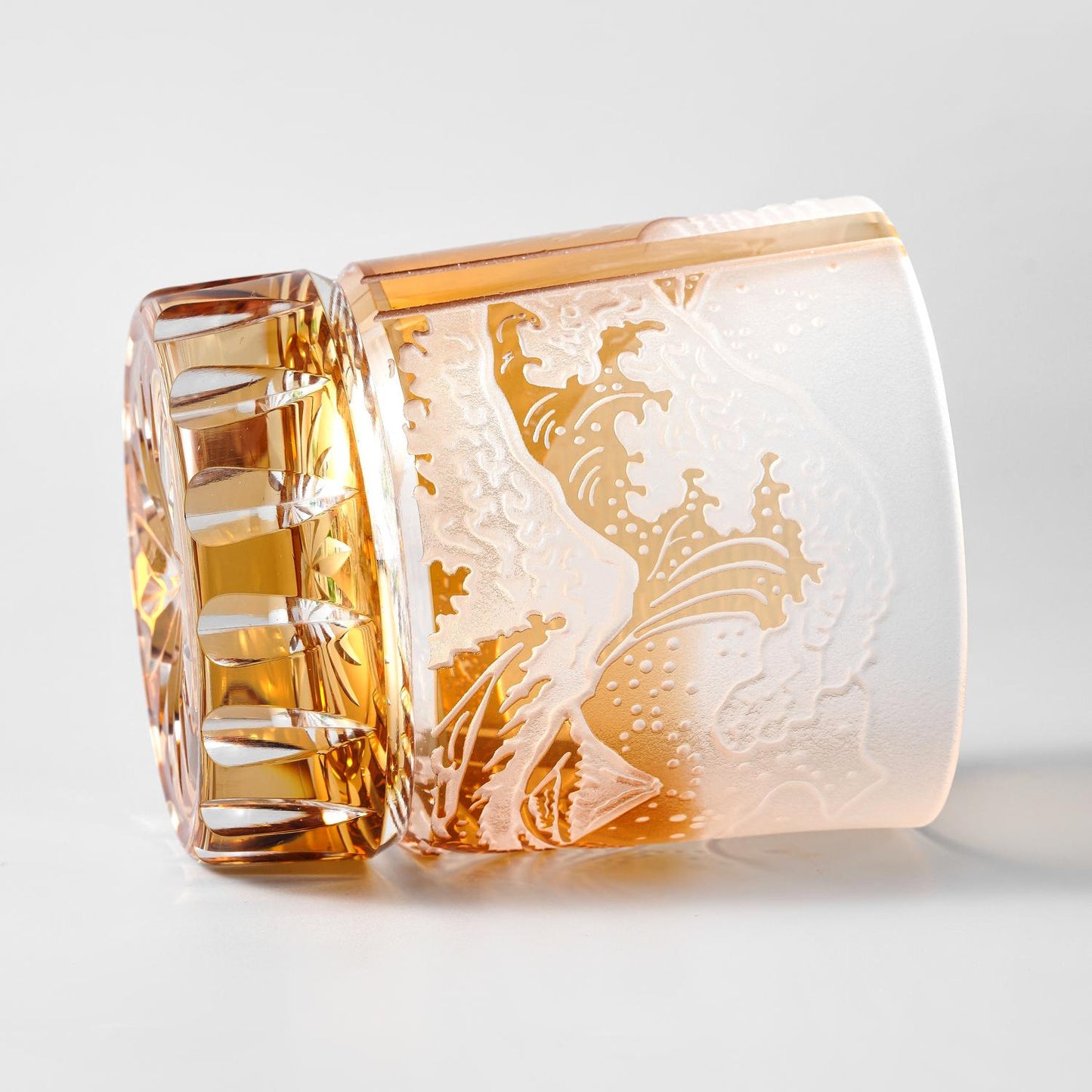 Vitraelle Hand-Carved Fuji Mountain Whiskey Glasses image 7