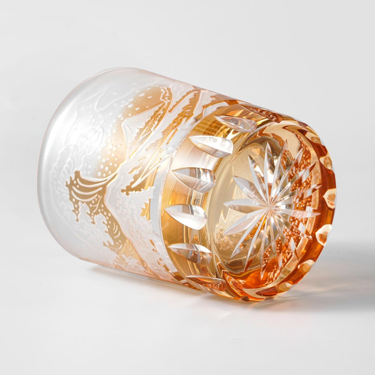 Vitraelle Hand-Carved Fuji Mountain Whiskey Glasses image 8