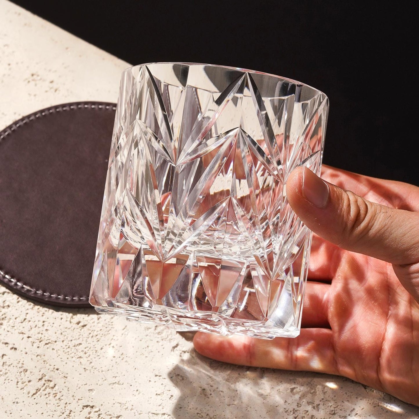 lovecove Hand-Carved Luxury Whiskey Glass image 5