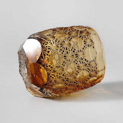 lovecove Hand-Carved Kiriko Daisy Whiskey Glass image 4