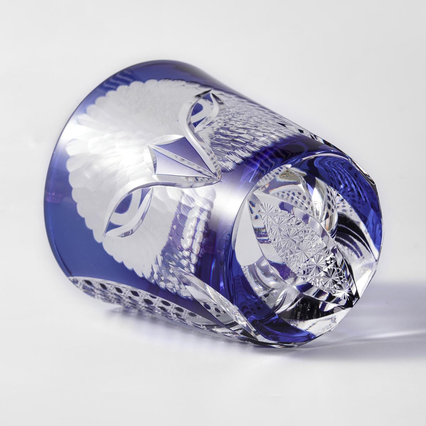 Vitraelle Hand Carved Owl Whiskey Glass image 8