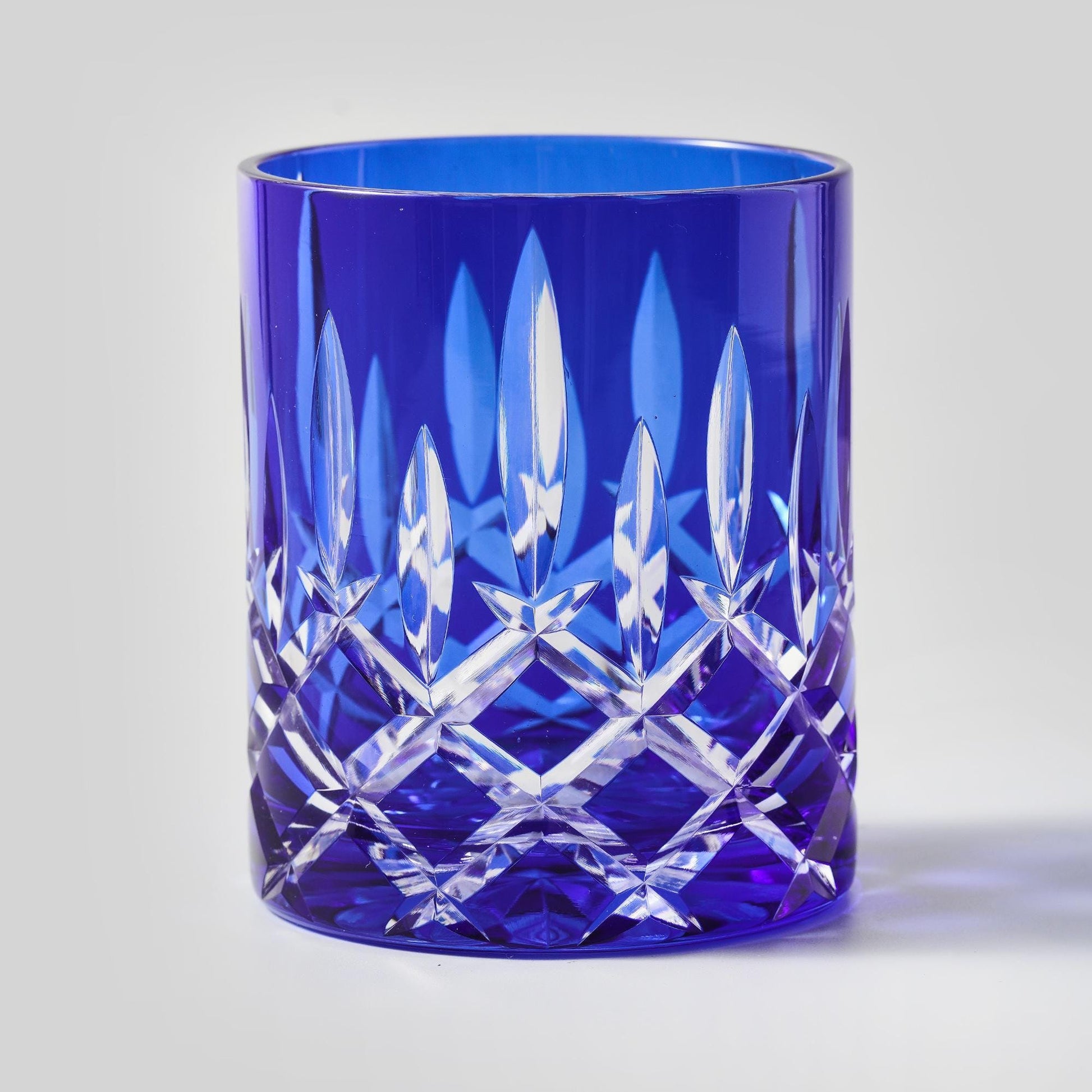 lovecove Hand-Craved Classic Colored Whiskey Glass image 1
