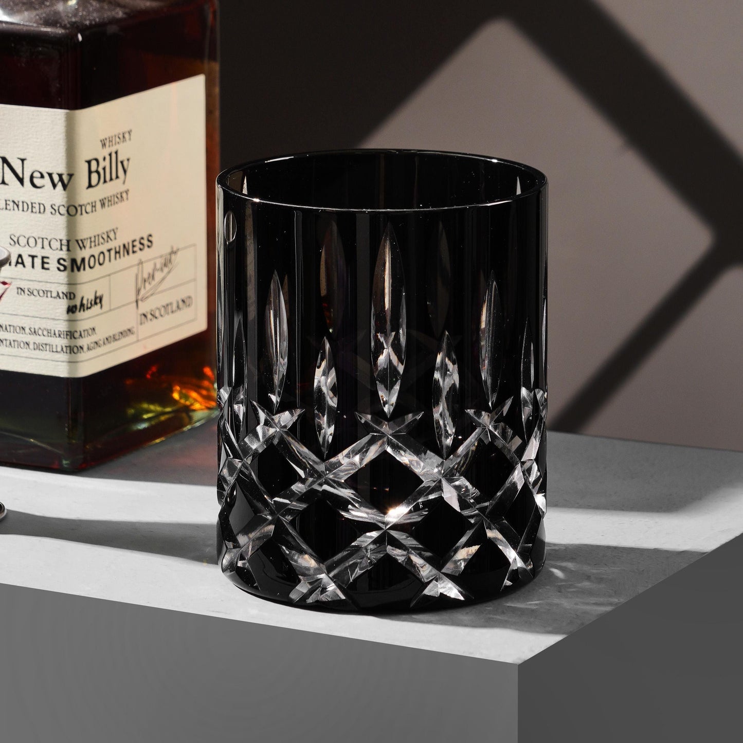 lovecove Hand-Craved Classic Colored Whiskey Glass image 2