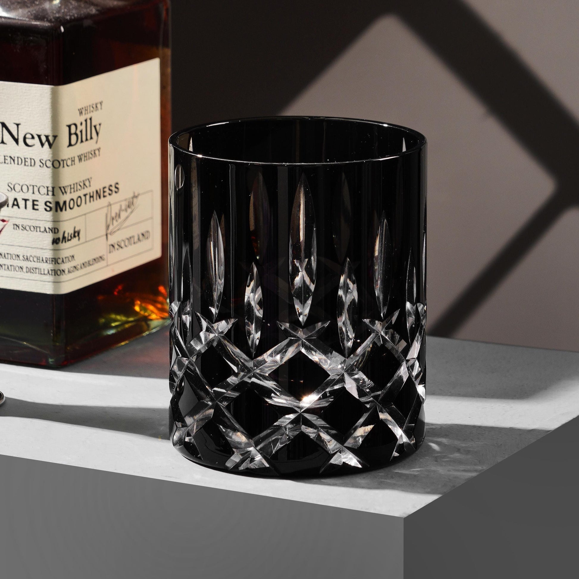 lovecove Hand-Craved Classic Colored Whiskey Glass image 2