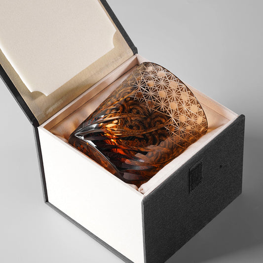 lovecove Hand-Craved Crystal Whiskey Glass image 1