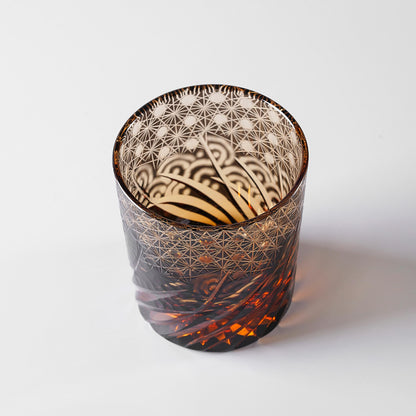 lovecove Hand-Craved Crystal Whiskey Glass image 5