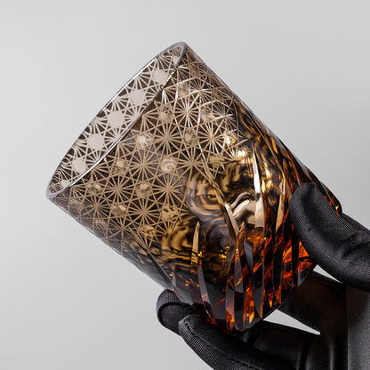 lovecove Hand-Craved Crystal Whiskey Glass image 6