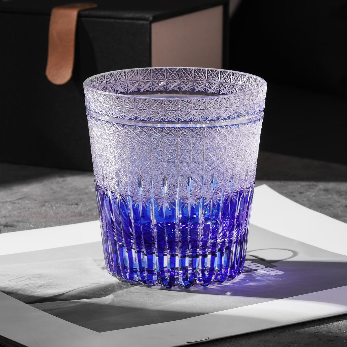 lovecove Hand-Cut Barley Pattern Whiskey Tumblers image 6