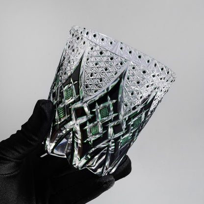 lovecove Hand-Cut Black Thistle Whiskey Glass image 4