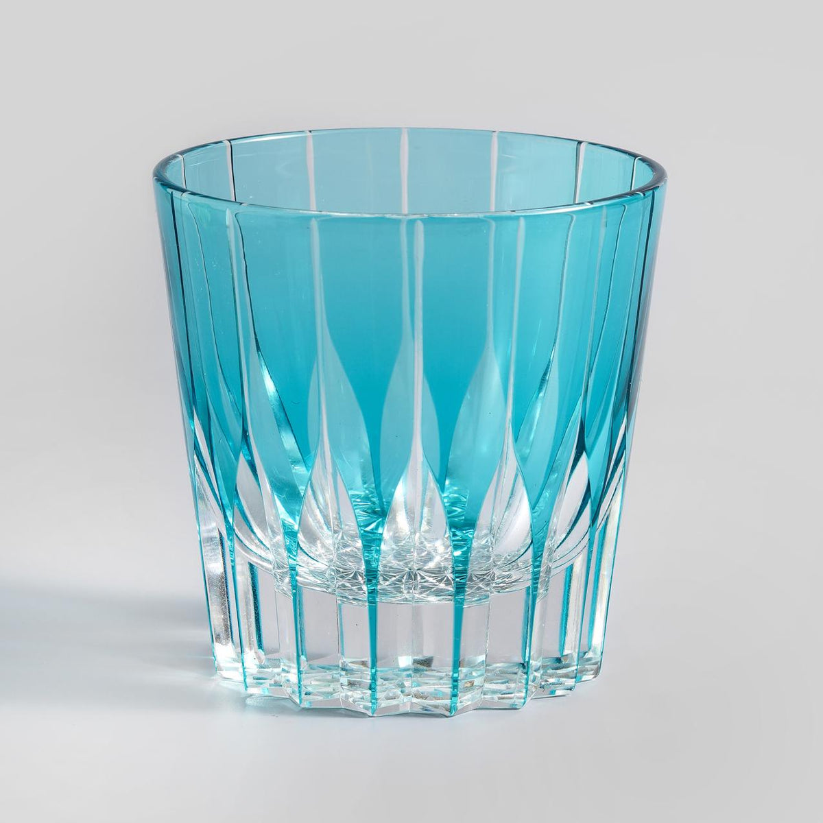 lovecove Hand-Cut Blue Crystal Whiskey Glass image 6