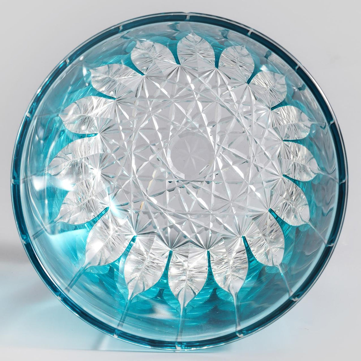 lovecove Hand-Cut Blue Crystal Whiskey Glass image 7