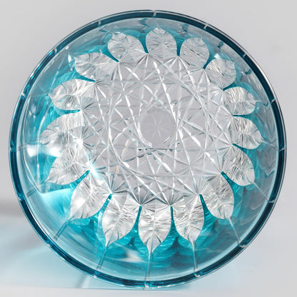 lovecove Hand-Cut Blue Crystal Whiskey Glass image 7