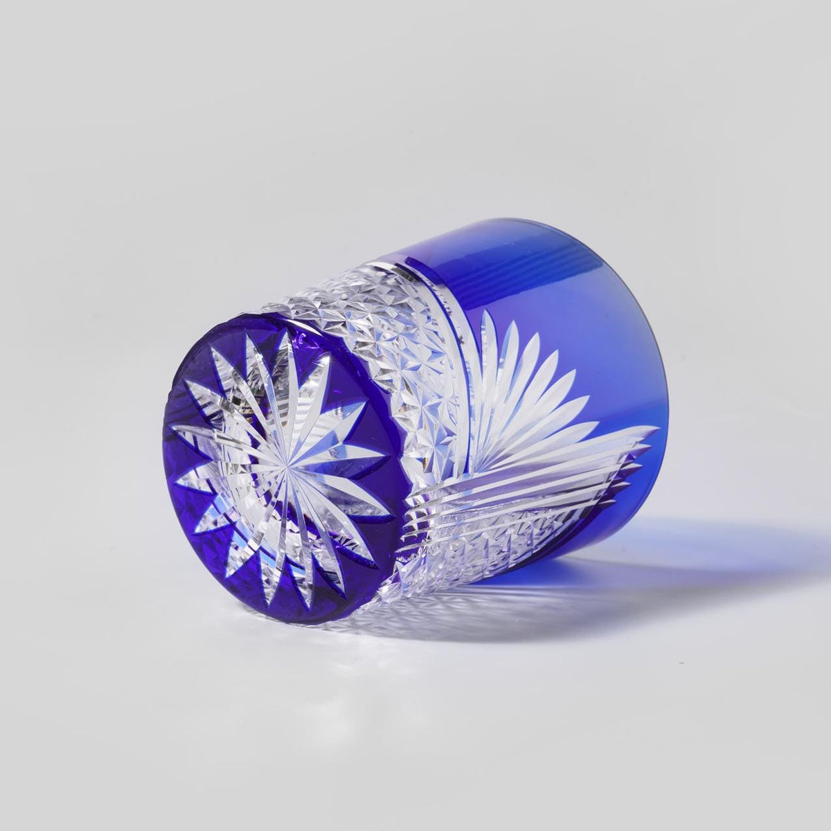 lovecove Hand Cut Blue Crystal Glass image 2