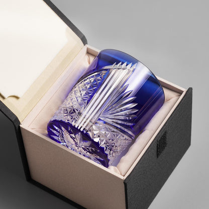 lovecove Hand Cut Blue Crystal Glass image 8