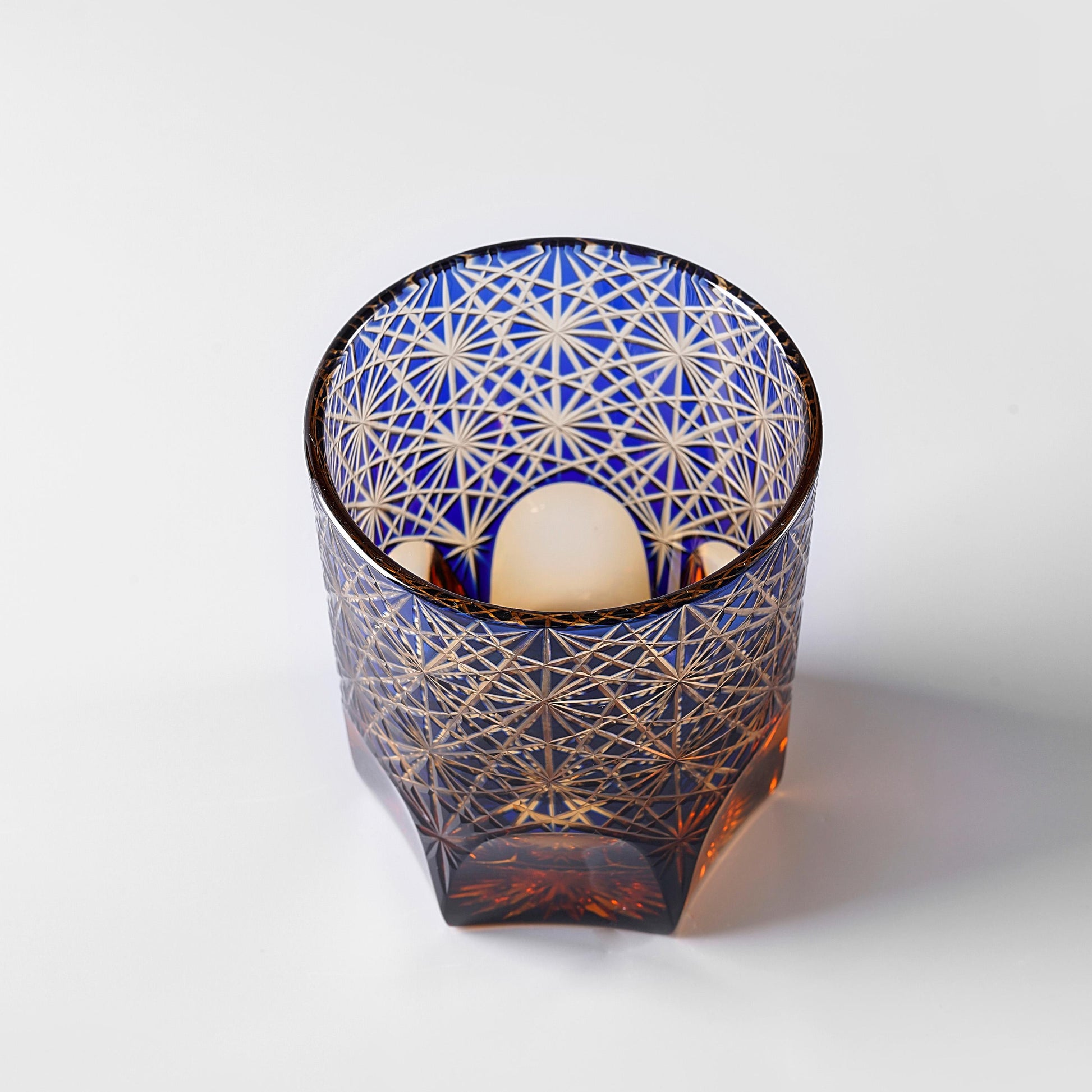 Vitraelle Hand Cut Blue Crystal Whisky Glass image 4